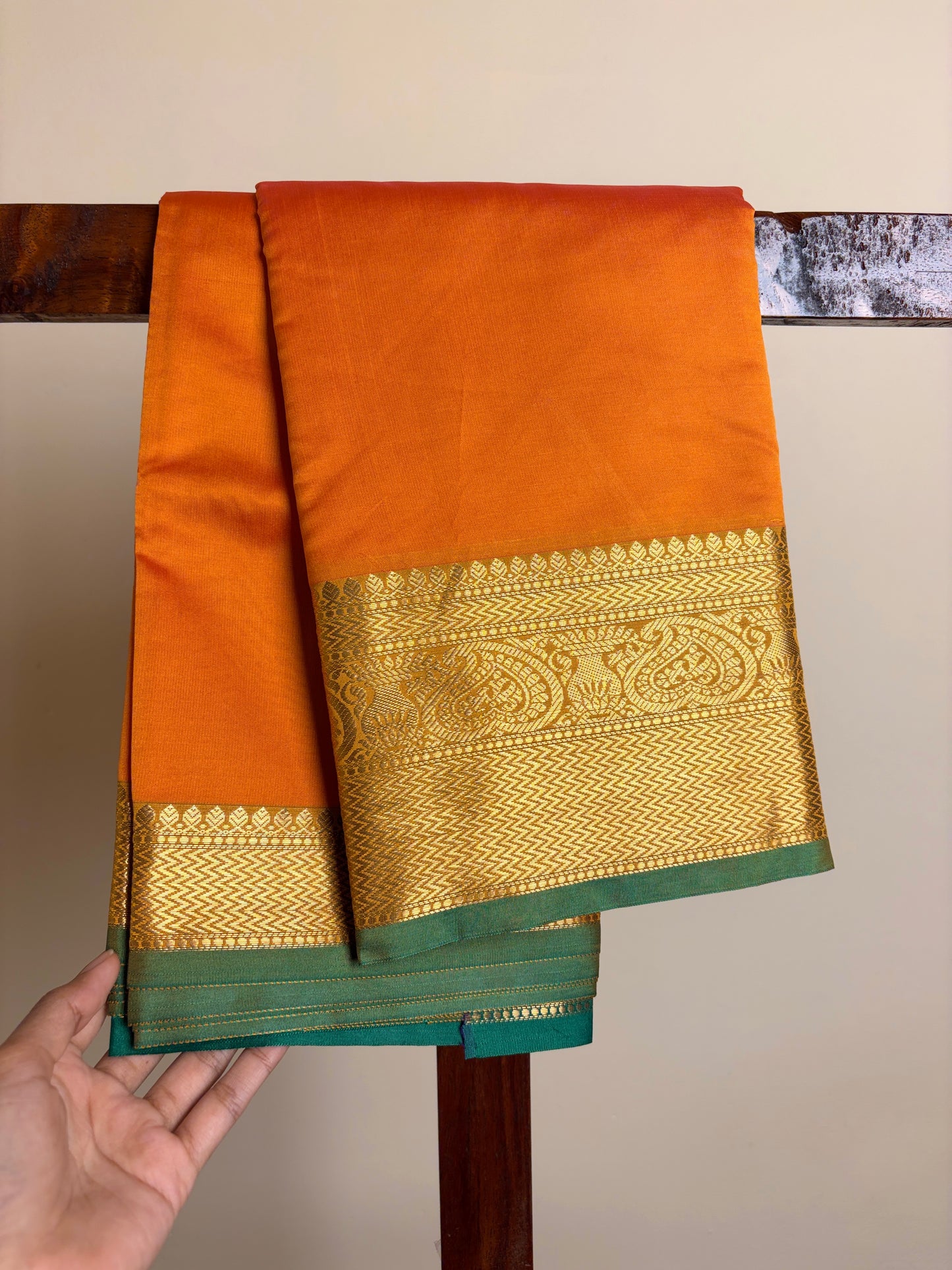 Semi Silk - Orange & Green