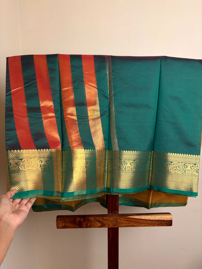 Semi Silk - Orange & Green