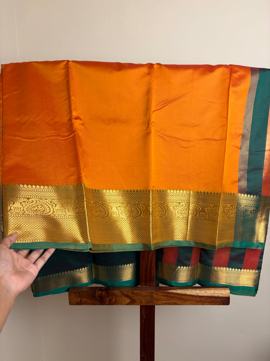 Semi Silk - Orange & Green