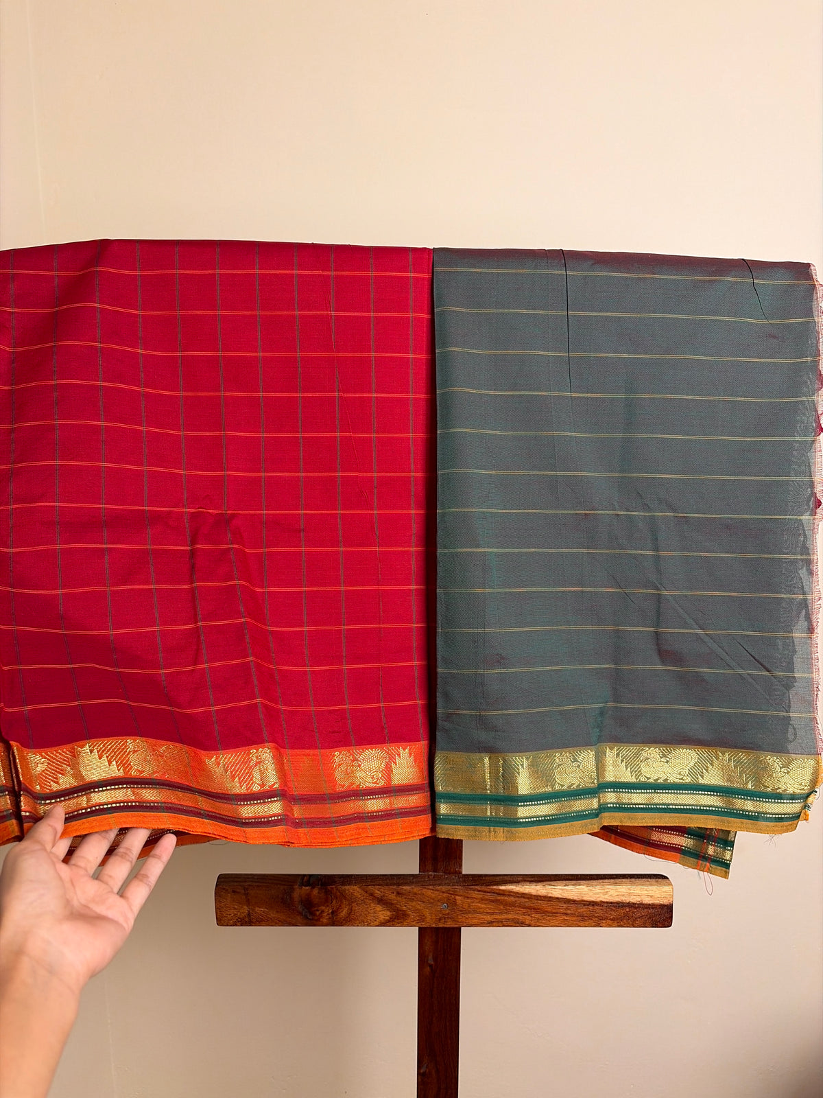 Kanchi - Red & Green